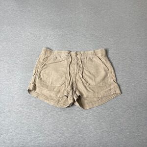 American Eagle Women's Stretch Dreamy Drape Linen Blend Carpenter Shorts